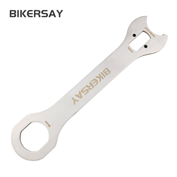 Cheie pentru bicicletă – oțel inoxidabil, instrument de demontare a axului și instalare ainelui de blocare, compatibil cu gaură pătrată, BIKERSAY, cu posibilitate de personalizare