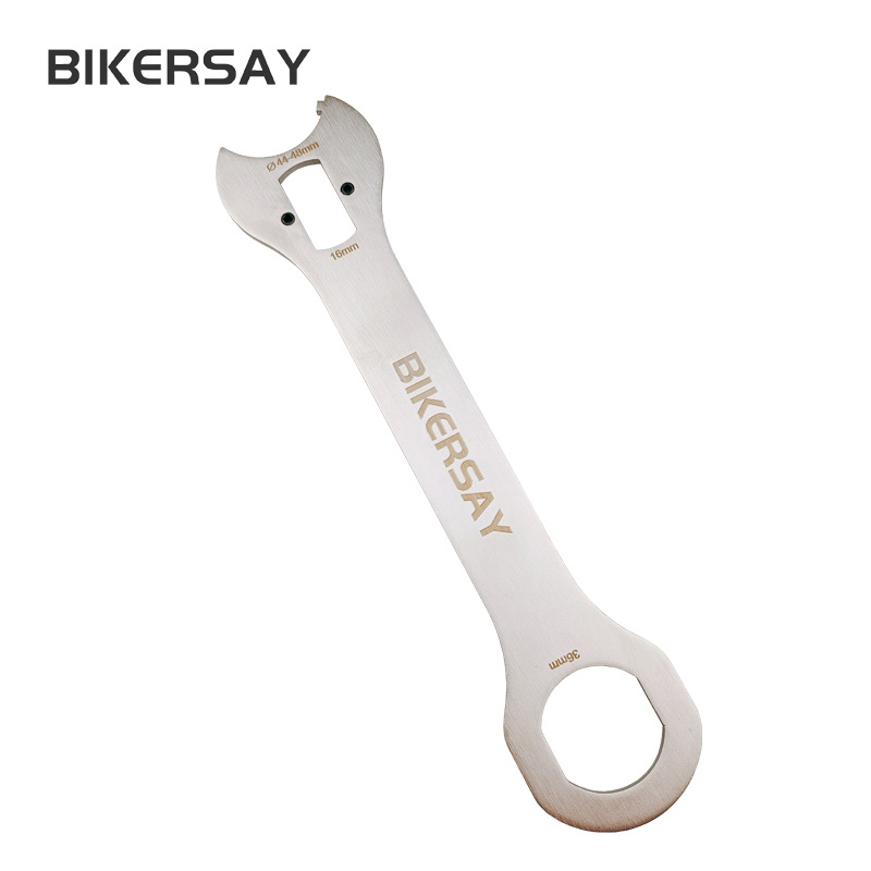 Cheie pentru bicicletă – oțel inoxidabil, instrument de demontare a axului și instalare ainelui de blocare, compatibil cu gaură pătrată, BIKERSAY, cu posibilitate de personalizare