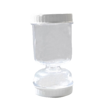 Staklenka za kiseljenje krastavaca s odjeljivanjem suhoga i mokrog, plastična okrugla kuhinjska posuda, moderni minimalistički stil, zapremina 301–500 ml