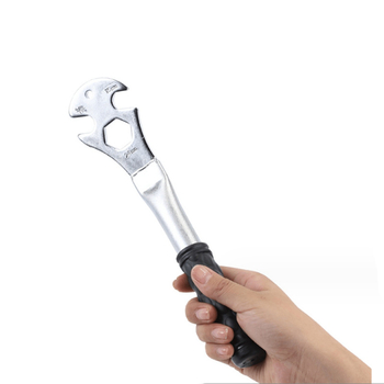 Cheie metalică pentru bicicletă, demontare pedală și axă față/spate — unealtă de reparații