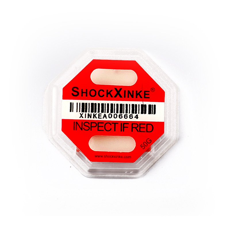 Etikete za otpornost na udarce, druga generacija s indikatorima vibracija, PVC ljepilo, debljina 0,03 mm, modeli 5G/10G/15G/25G/37G/50G/75G