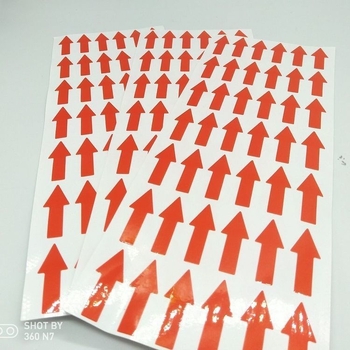 Etichete de direcție cu săgeți, autoadezive din kraft, formă neregulată, codul produsului 1009508541, origine: China continentală