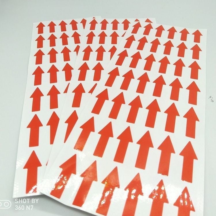 Etichete de direcție cu săgeți, autoadezive din kraft, formă neregulată, codul produsului 1009508541, origine: China continentală