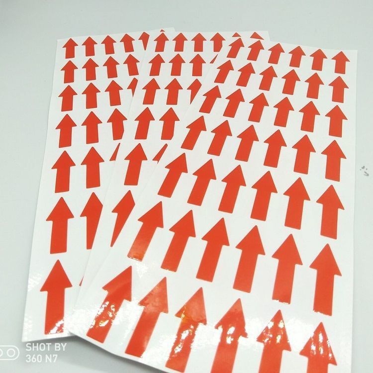 Etichete de direcție cu săgeți, autoadezive din kraft, formă neregulată, codul produsului 1009508541, origine: China continentală