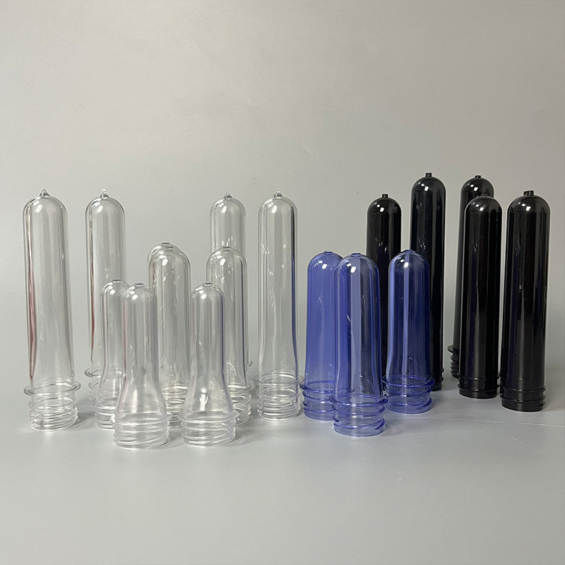 PET пластмасова преформа за бутилки и тръби за дезинфектанти, с печат на лого, универсално опаковъчно решение.