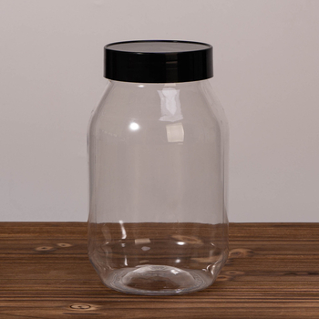 PET пластмасов буркан – запечатан, прозрачен за универсално опаковане (чай, ядки, зърна, сушени плодове)