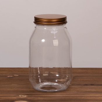 PET пластмасов буркан – запечатан, прозрачен за универсално опаковане (чай, ядки, зърна, сушени плодове)