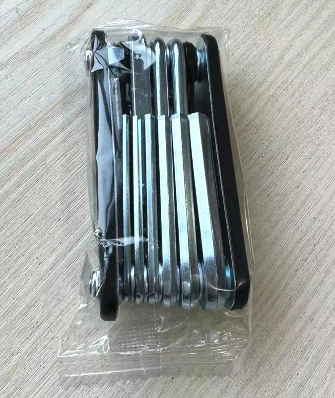 Sklopivi alat za bicikl, 16-in-1, čelični, s hex utorom