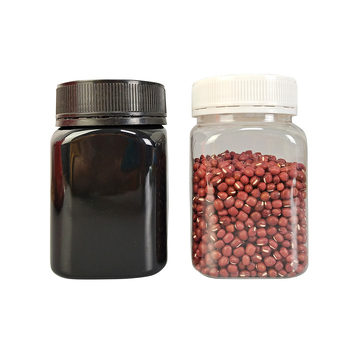 Kvadratna PET plastična posuda za hranu s vijčanim poklopcem; kapaciteti 250 g/500 g/1000 g