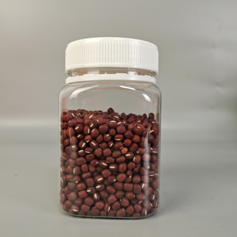 Kvadratna PET plastična posuda za hranu s vijčanim poklopcem; kapaciteti 250 g/500 g/1000 g