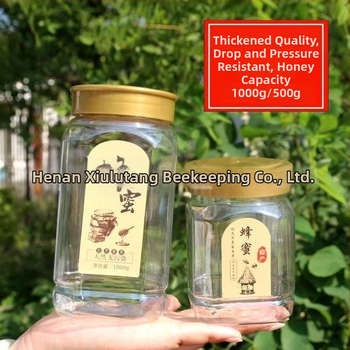 PVC plastična posuda za med s unutarnjim i vanjskim poklopcem, prehrambena ambalaža, prozirna