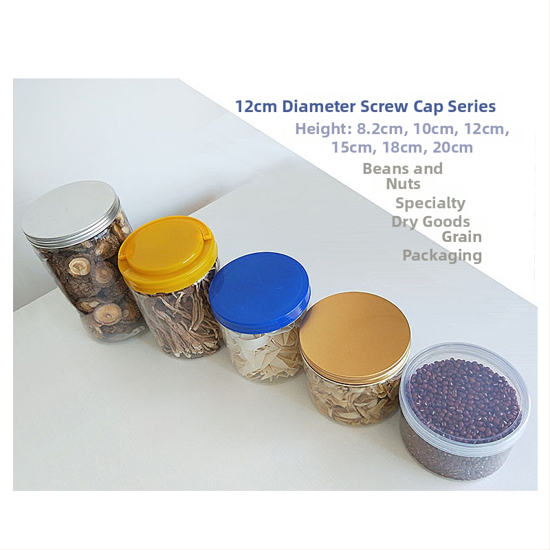 12Cmpet Plastová dóza na potraviny, guľatý valcový tvar, s viečkom