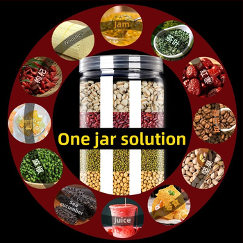 Prozirna PET plastična staklenka za skladištenje sa širokim otvorom i čvrstim poklopcem, pogodna za pakiranje orašastih plodova, dostupna u više kapaciteta