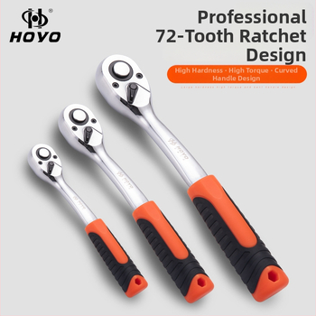 Hoyo 53-dijelni set alata za auto popravak od krom-vanadijske čelika – ráčnički šesterokutni ključevi za kućne i strojne popravke