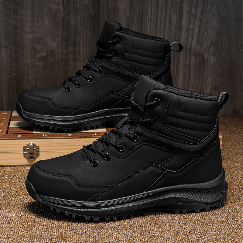 Vojne čizme, prednje vezivanje, srednje visoki gornji dio, gornji materijal: sintetika koža, protuklizna gumena potplata, EVA srednja uložak