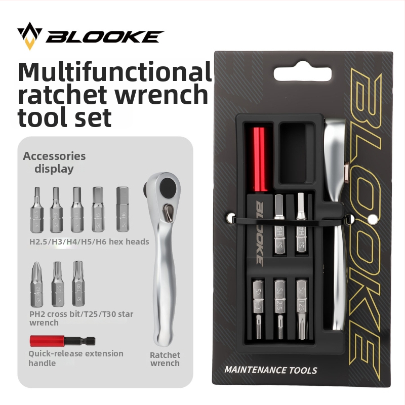 Blooke alati za popravak bicikla, legura, kombinirani alati, ratchet ključ za šurube