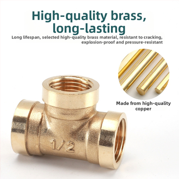 Bakreni T spoj – moderni minimalisticki dizajn, materijal: bakar, marka Left Circle Right Square