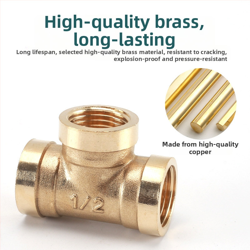 Bakreni T spoj – moderni minimalisticki dizajn, materijal: bakar, marka Left Circle Right Square