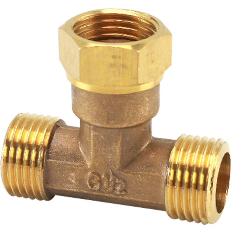 Bakreni T spoj – moderni minimalisticki dizajn, materijal: bakar, marka Left Circle Right Square