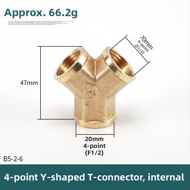 Bakreni T spoj – moderni minimalisticki dizajn, materijal: bakar, marka Left Circle Right Square