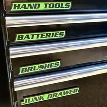 Magnetske naljepnice za kutiju s alatom – set od 12 komada, PLA materijal, 3D ispis