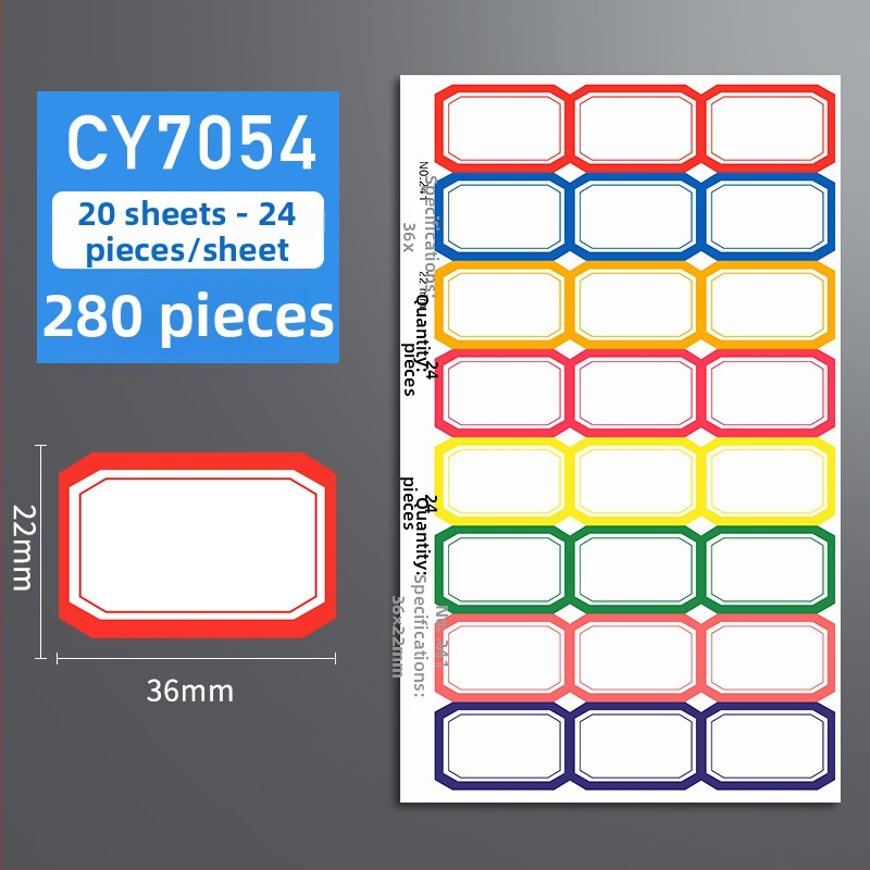 Ručna naljepnica; Samo zalepljivi papir za naljepnice; Brend: Chuangyi; Model: CY7050; Naljepnice po stranici: 10