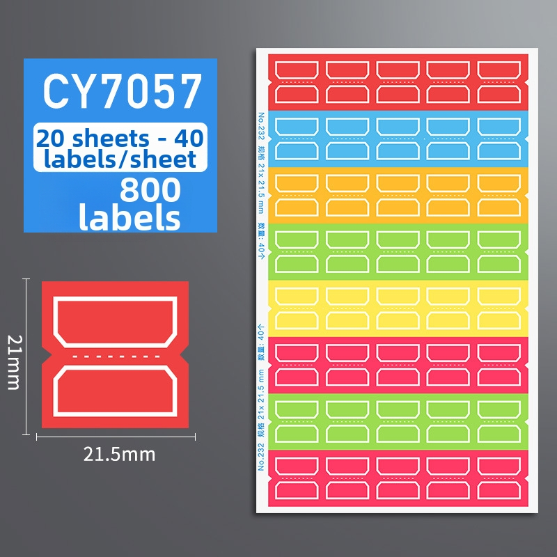 Ručna naljepnica; Samo zalepljivi papir za naljepnice; Brend: Chuangyi; Model: CY7050; Naljepnice po stranici: 10