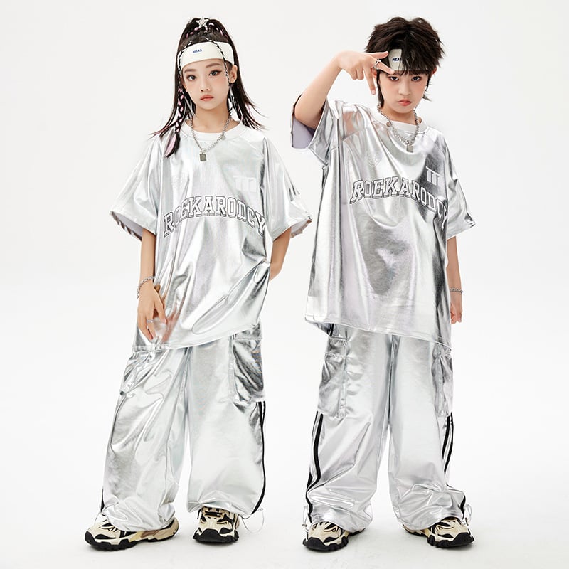 Dječja odjeća za ulični ples – hip hop stil, poliester tkanina s mekom obradom, neutralni spol, pogodna za street dance, za djecu od 8 godina.