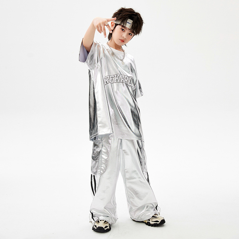 Dječja odjeća za ulični ples – hip hop stil, poliester tkanina s mekom obradom, neutralni spol, pogodna za street dance, za djecu od 8 godina.