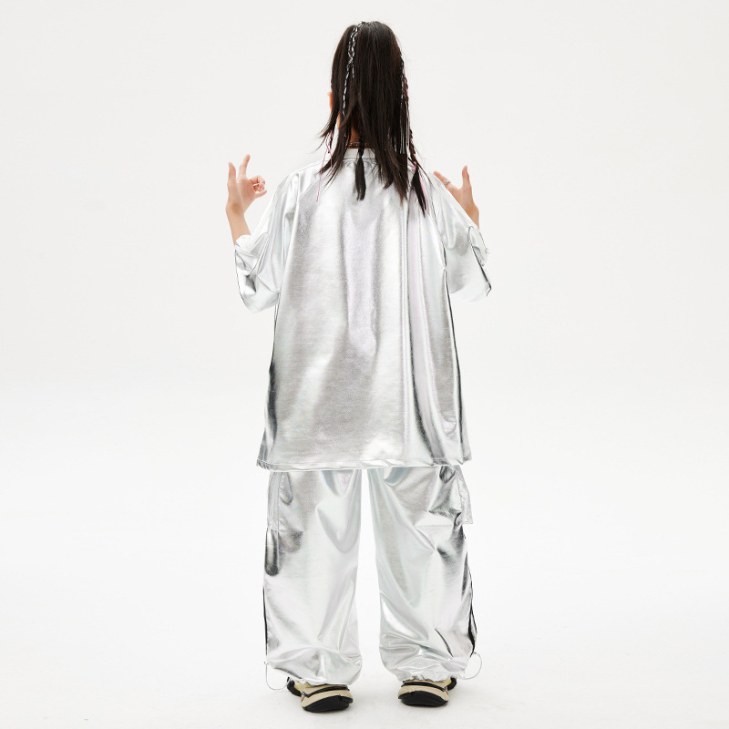 Dječja odjeća za ulični ples – hip hop stil, poliester tkanina s mekom obradom, neutralni spol, pogodna za street dance, za djecu od 8 godina.