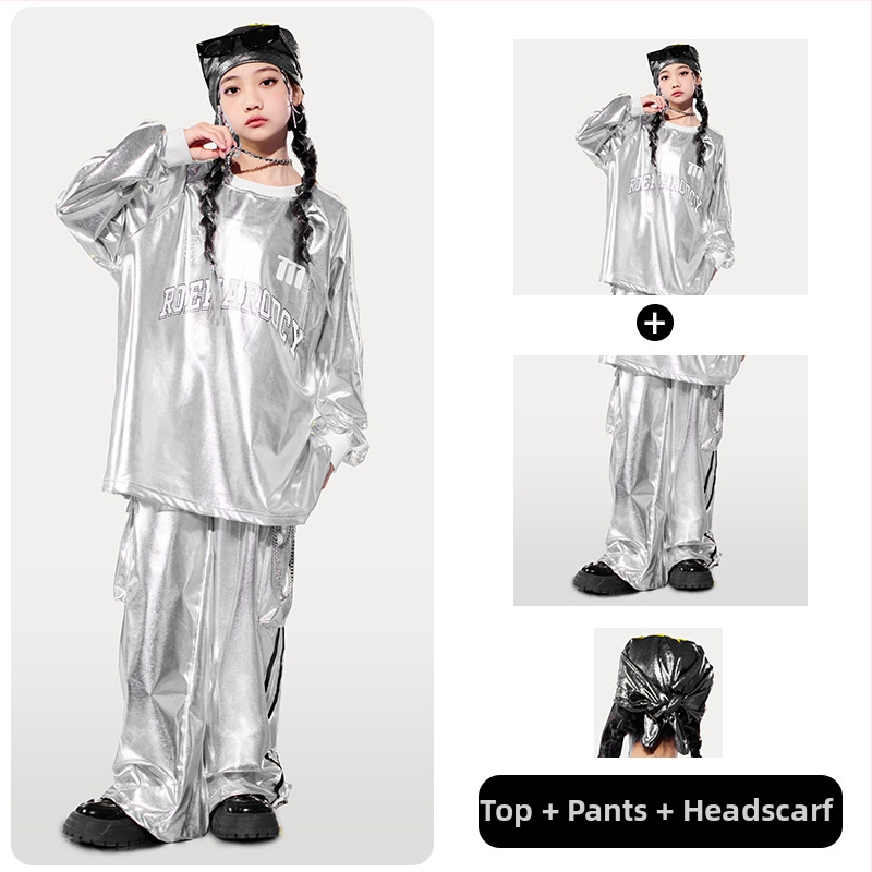 Dječja odjeća za ulični ples – hip hop stil, poliester tkanina s mekom obradom, neutralni spol, pogodna za street dance, za djecu od 8 godina.