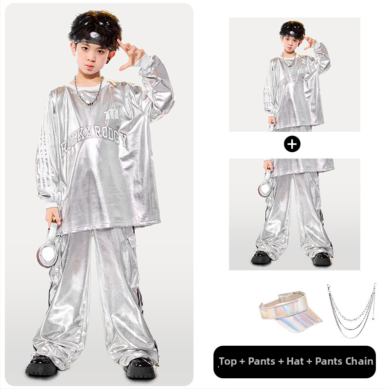 Dječja odjeća za ulični ples – hip hop stil, poliester tkanina s mekom obradom, neutralni spol, pogodna za street dance, za djecu od 8 godina.