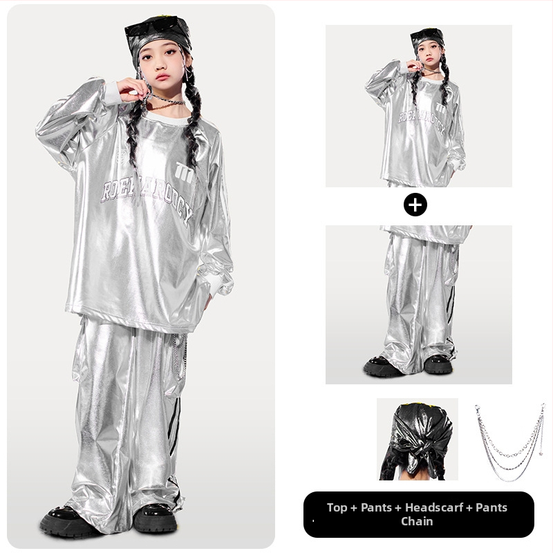 Dječja odjeća za ulični ples – hip hop stil, poliester tkanina s mekom obradom, neutralni spol, pogodna za street dance, za djecu od 8 godina.