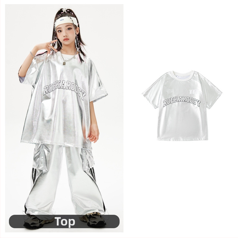 Dječja odjeća za ulični ples – hip hop stil, poliester tkanina s mekom obradom, neutralni spol, pogodna za street dance, za djecu od 8 godina.