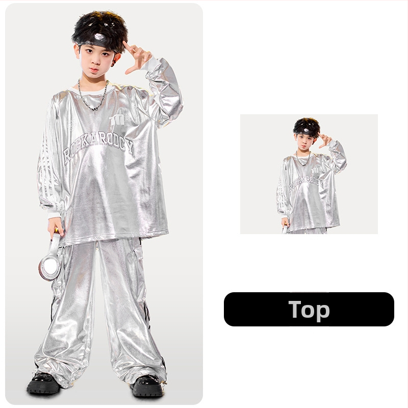 Dječja odjeća za ulični ples – hip hop stil, poliester tkanina s mekom obradom, neutralni spol, pogodna za street dance, za djecu od 8 godina.