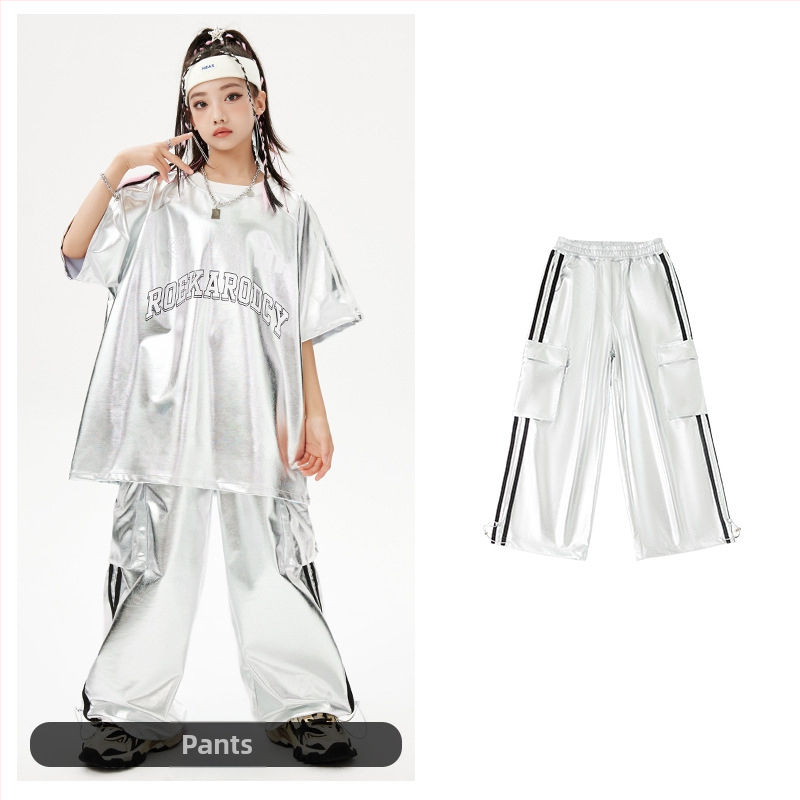 Dječja odjeća za ulični ples – hip hop stil, poliester tkanina s mekom obradom, neutralni spol, pogodna za street dance, za djecu od 8 godina.