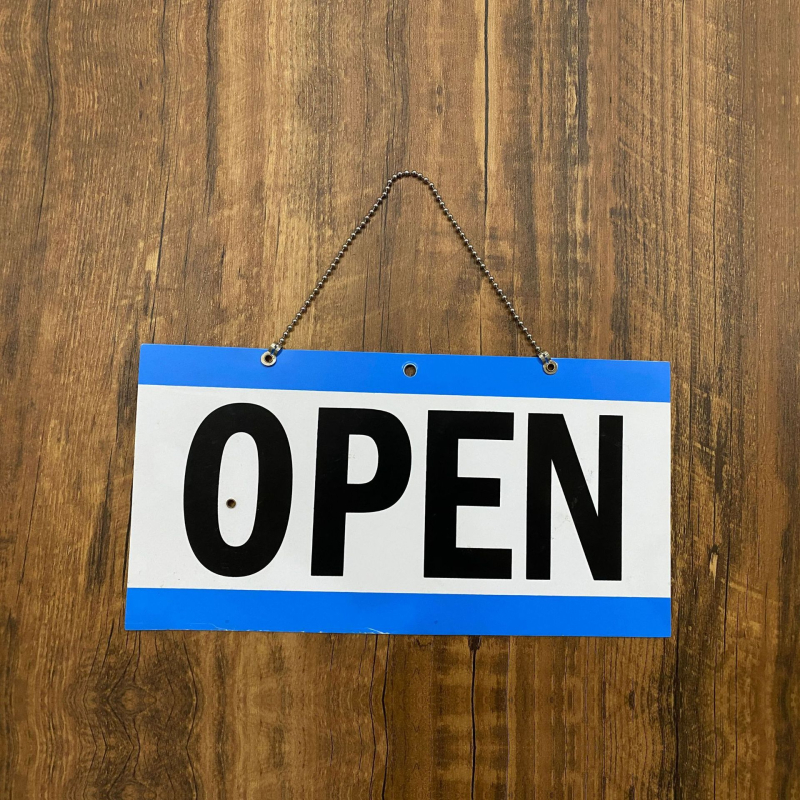 PVC znak radnog vremena, pravokutni vremenski indikator, UV tisak, prilagodljiv