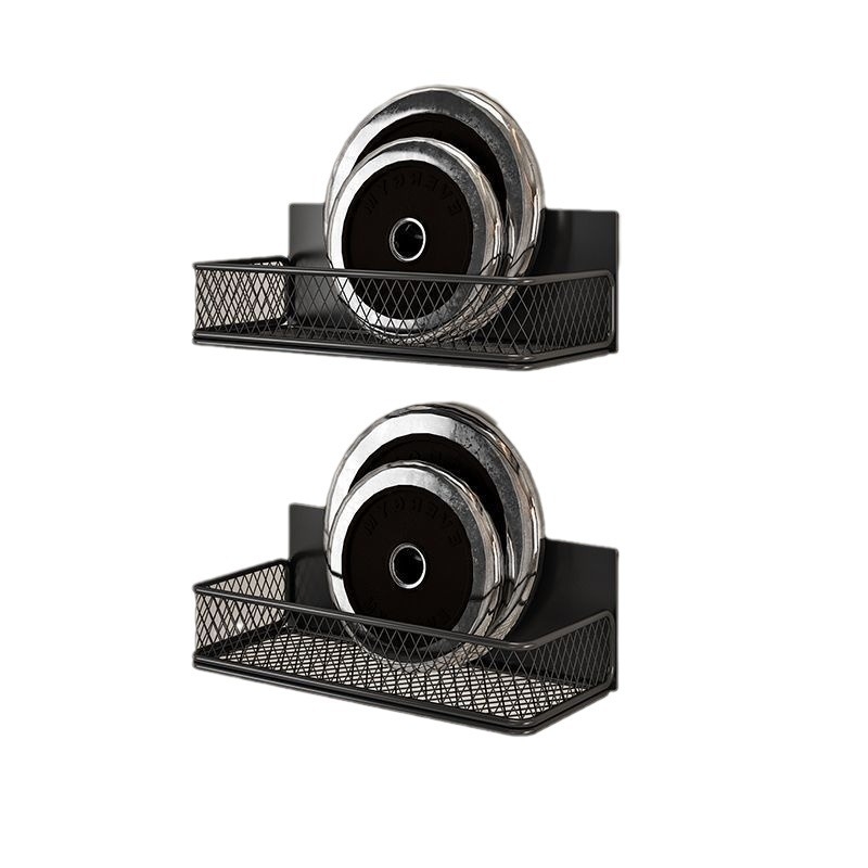 Mágneses konyhai tárolóállvány | Többcélú, egyemeletes, szénacélból, falra szívó rögzítés, Fúrás nélkül