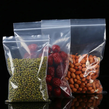 По поръчка удебелена PE ZIPLOCK торба за хранителни опаковки, правоъгълна форма, запечатване 1–1.5 cm, еднократна употреба