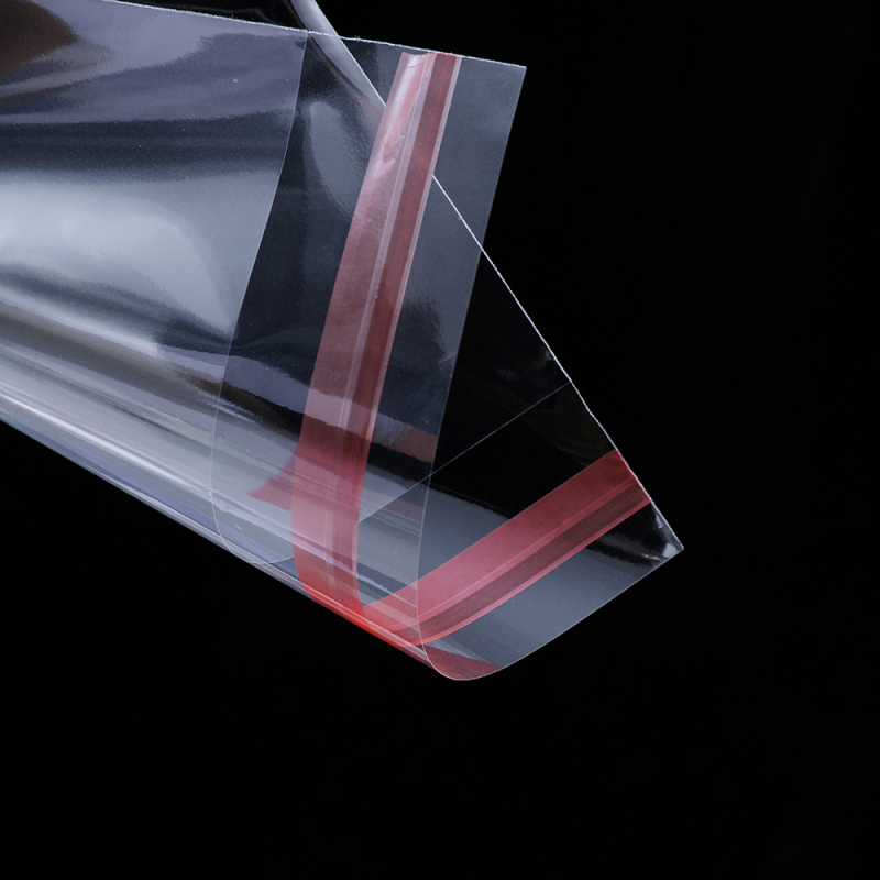 OPP öntapadós műanyag csomagoló tasak, 100% új anyag, logó nyomtatás, ruházati csomagoláshoz, zoknik és kiegészítők