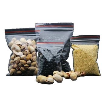 Áttetsző Ziplock zacskó élelmiszer-csomagoláshoz, zárási hossz 5–20 cm, nassolnivalók és aszalt gyümölcsök csomagolására