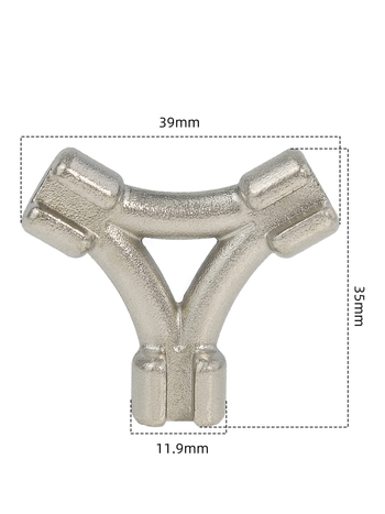 VXM Cheie pentru spițe – instrument triunghiular pentru spițe, din oțel de carbon, pentru biciclete de munte
