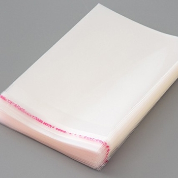 OPP öntapadós átlátszó ruhákhoz való tasak logónyomással, műanyagból készült, elsődleges anyag, gyártás forró kés, sík kés, virágkés