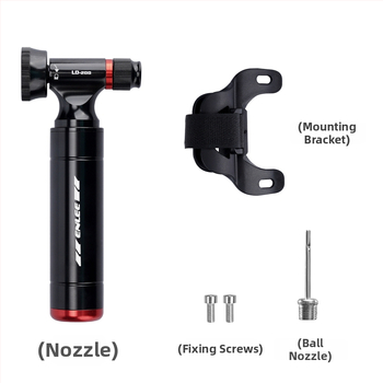 ENLEE LD-200 hordozható CO2 inflátor kerékpárhoz, alumínium ötvözet, Schrader és Presta szelepekkel kompatibilis, dobozos csomagolásban