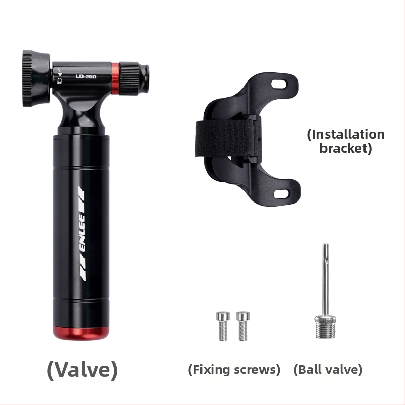 ENLEE LD-200 hordozható CO2 inflátor kerékpárhoz, alumínium ötvözet, Schrader és Presta szelepekkel kompatibilis, dobozos csomagolásban