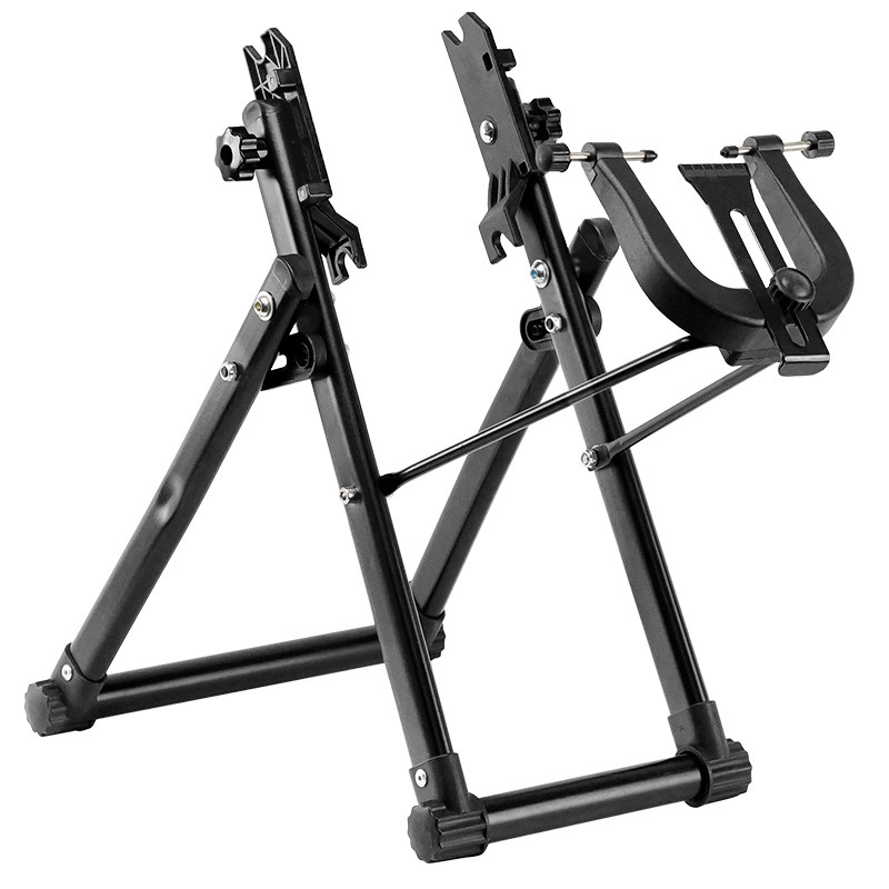 JSHOU BIKE Unealtă de aliniere a cercului pentru bicicletă de munte – oțel + plastic, Tabel de reglaj al cercului