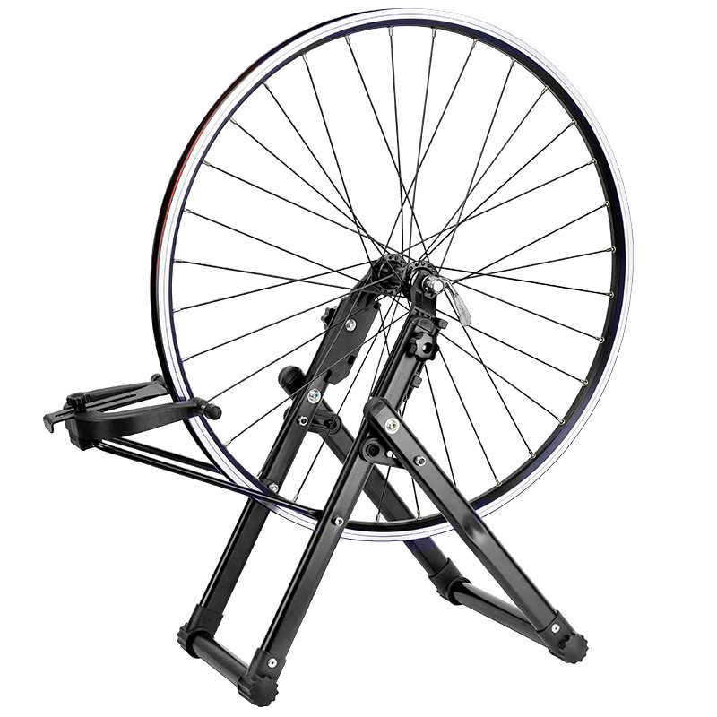 JSHOU BIKE Unealtă de aliniere a cercului pentru bicicletă de munte – oțel + plastic, Tabel de reglaj al cercului