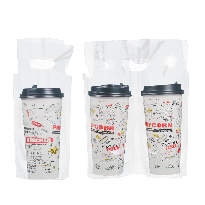 Saci din plastic pentru ambalare de mâncare pentru take-out și catering, dublu strat, grosime 10 silk, producție zilnică 200000, ambalare universală