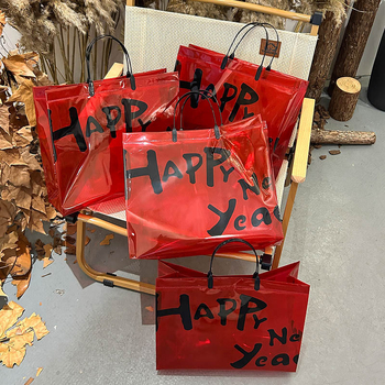 Geantă transparentă din PVC pentru haine – Haohai; pentru magazine de îmbrăcăminte; grosime cu două straturi 16 silk; producție zilnică 50.000