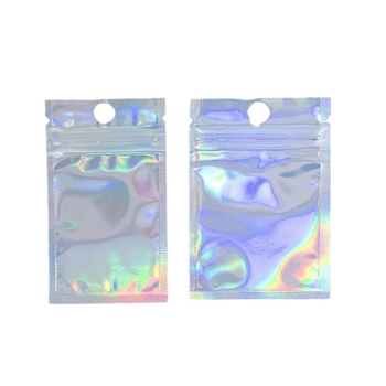 Lézeres önzáró zipzáros tasak – átlátszó PET lézer-kompozit, Yulian márka, ékszerekhez, csomagoláshoz digitális termékekhez, tokkok és tartozékok csomagolásához, zárási hossz 1–50 cm